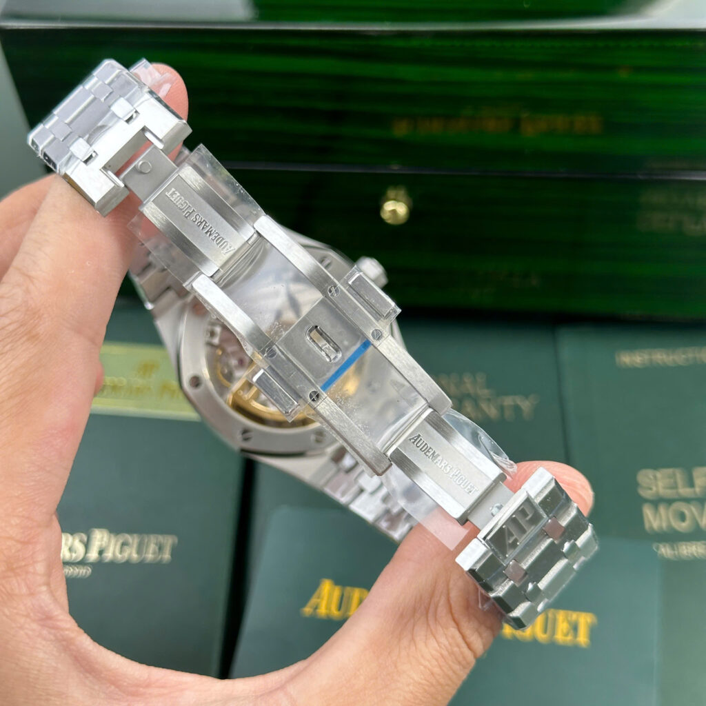 Đồng hồ Audemars Piguet Chế Tác Royal Oak 15500ST mặt xám dây kim loại APS 41mm (2)