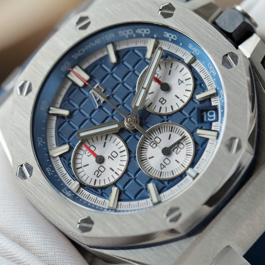 Đồng hồ Audemars Piguet Rep Cao Cấp Royal Oak Offshore 26420TI màu xanh dương 43mm (2)