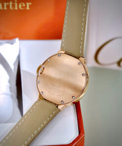 Đồng hồ Cartier Ballon Bleu đính đá mặt xà cừ dây da like auth 36mm