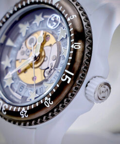 Đồng hồ Gucci Dive Rubber unisex dây cao su trắng like auth 40mm