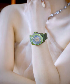 Đồng hồ Gucci Dive Rubber unisex dây cao su xanh green like auth 40mm