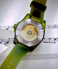 Đồng hồ Gucci Dive Rubber unisex dây cao su xanh green like auth 40mm