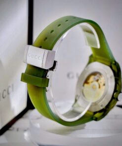 Đồng hồ Gucci Dive Rubber unisex dây cao su xanh green like auth 40mm