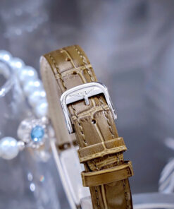 Đồng hồ Longines DolceVita nữ cọc số đá dây da nâu like auth 21.5x29mm