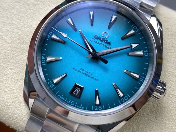 Đồng hồ Omega Seamaster Co-Axial Rep 11 mặt xanh blue nhà máy VS 41mm (1)