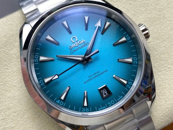 Đồng hồ Omega Seamaster Co-Axial Rep 11 mặt xanh blue nhà máy VS 41mm (1)