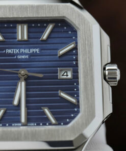 Đồng hồ Patek Philippe Cubitus 5821 Replica 11 mặt vuông màu xanh dương 45mm (2)