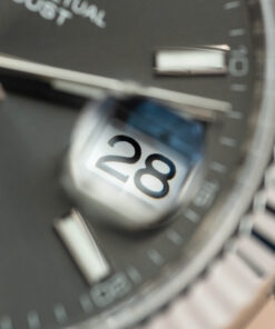 Đồng hồ Rolex DateJust Chế Tác nam mặt xám cọc số dạ quang Clean 41mm (2)