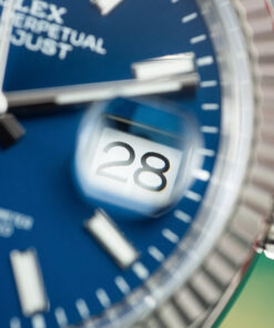 Đồng hồ Rolex DateJust Replica 11 nam mặt xanh blue cọc số dạ quang Clean 41mm (16)
