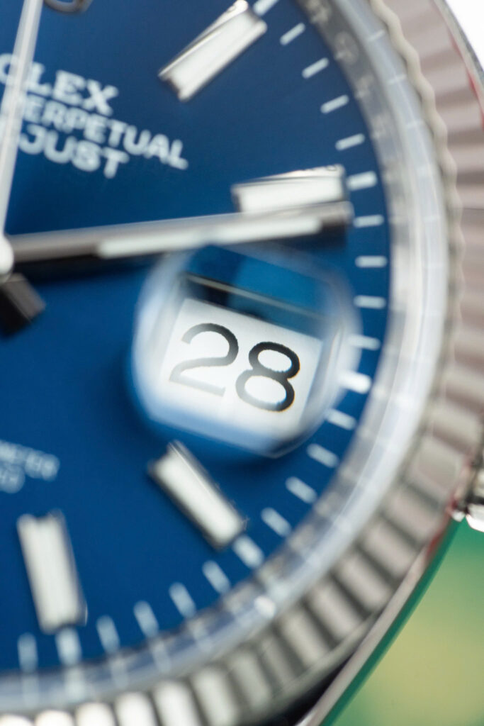 Đồng hồ Rolex DateJust Replica 11 nam mặt xanh blue cọc số dạ quang Clean 41mm (16)