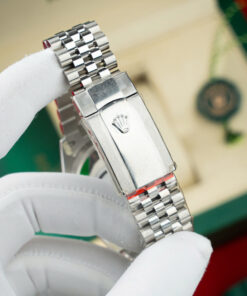 Đồng hồ Rolex DateJust Replica 11 nam mặt xanh blue cọc số dạ quang Clean 41mm (16)