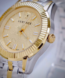 Đồng hồ Versace Greca nữ demi niềng khía cọc số dạ quang like auth 35mm