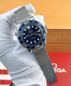 Đồng hồ nam Omega Seamaster Replica 11 mặt số xanh blue nhà máy VS 42mm (1)