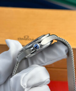 Đồng hồ nam Omega Seamaster Replica 11 mặt số xanh blue nhà máy VS 42mm (1)