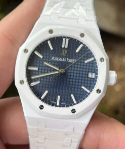 Đồng hồ Audemars Piguet Replica cao cấp nhất chế tác vỏ gốm trắng 41mm (1)
