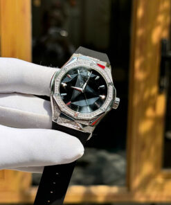 Đồng hồ Hublot Rep 1 1 Classic Fusion Orlinski Titankium Demi Pave đính đá nhà máy HB (2)