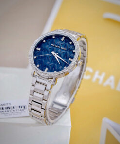 Đồng hồ Michael Kors MK4671 nữ mặt xanh blue đính đá like auth 38mm