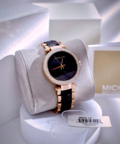 Đồng hồ Michael Kors MK6414 Parker dây kim loại đính đá like auth 38mm