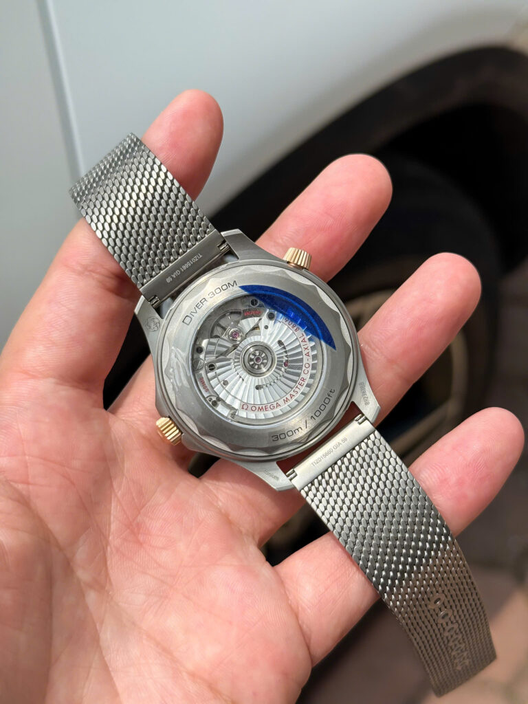 Đồng hồ Omega Seamaster Driver 300 Replica 11 mặt xanh green full set VSF 42mm (2)