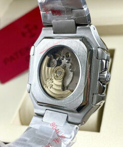 Đồng hồ Patek Philippe 5821/1A Cubitus mặt đỏ máy cơ nhật giá rẻ fake cao cấp 43mm