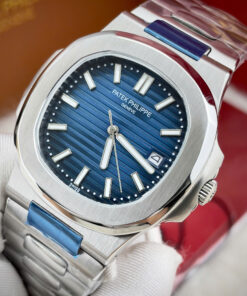 Đồng hồ Patek Philippe Nautilus 5711 nam dây kim loại xanh blue fake 11 40mm