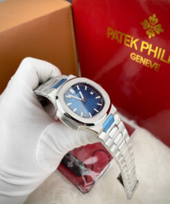Đồng hồ Patek Philippe Nautilus 5711 nam dây kim loại xanh blue fake 11 40mm