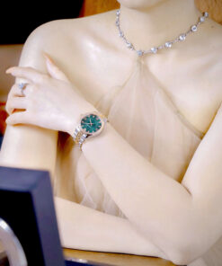 Đồng hồ Versace Hellenyium nữ demi mặt xanh green like auth 36mm