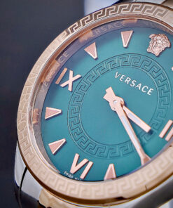 Đồng hồ Versace Hellenyium nữ demi mặt xanh green like auth 36mm