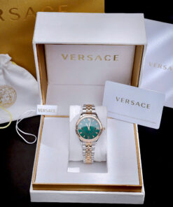 Đồng hồ Versace Hellenyium nữ demi mặt xanh green like auth 36mm