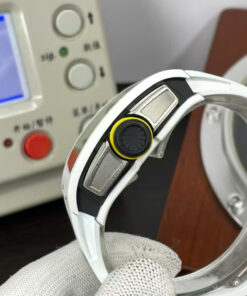 Đồng Hồ Richard Mille RM61-01 Yohan Blake Gốm Trắng Replica Cao Cấp 43x50mm (1)