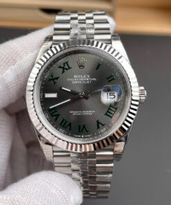 Đồng Hồ Rolex 1 1 DateJust 126334 Cao Cấp Nhất Mặt Số Wimbledon Nhà Máy VS 41mm (9)