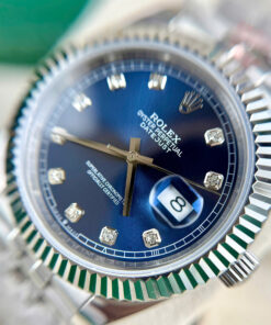 Đồng Hồ Rolex Datejust nam mặt xanh blue ZF máy Miyota Nhật Fake Cao Cấp 40mm