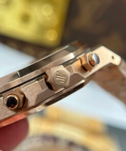 Đồng hồ Audemars Piguet Royal Oak 26240 Replica 11 mạ vàng hồng mặt trắng xưởng APS 41mm (17)