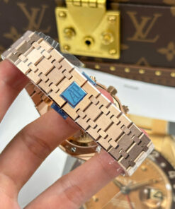 Đồng hồ Audemars Piguet Royal Oak 26240 mạ vàng hồng mặt xanh lá cây Replica 11 xưởng APS 41mm (2)