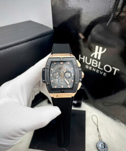 Đồng hồ Hublot Automatic Nhật Spirit of Big Bang king gold viền đen 45mm (1)