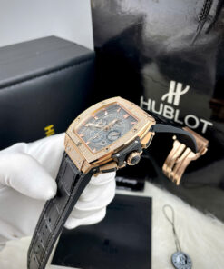 Đồng hồ Hublot nam đính đá Spirit of Big Bang king gold Fake máy Nhật 45mm (7)`