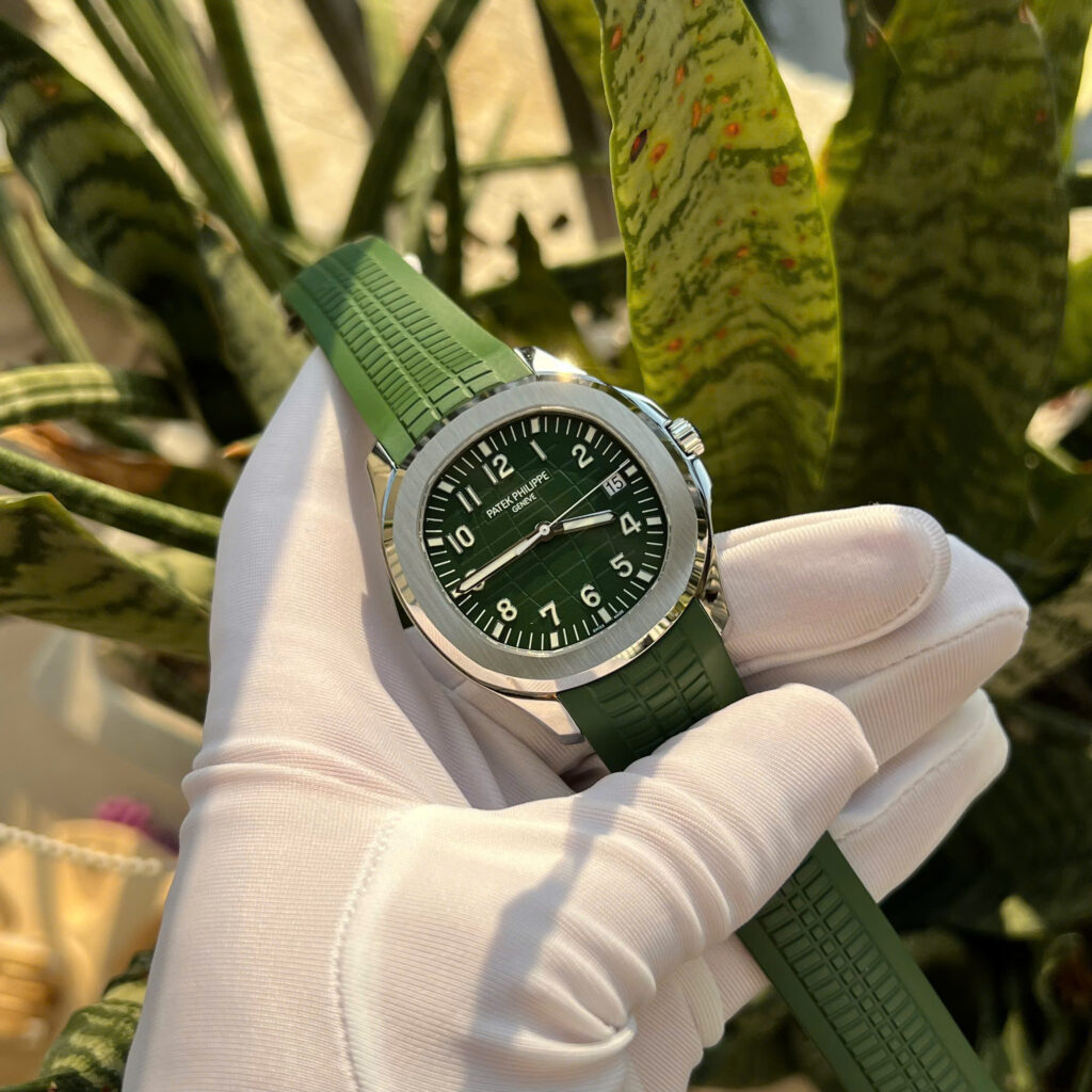 Đồng hồ Patek Philippe Aquanaut 5168 Replica 11 màu xanh lá cây xưởng 3K 42 (2)