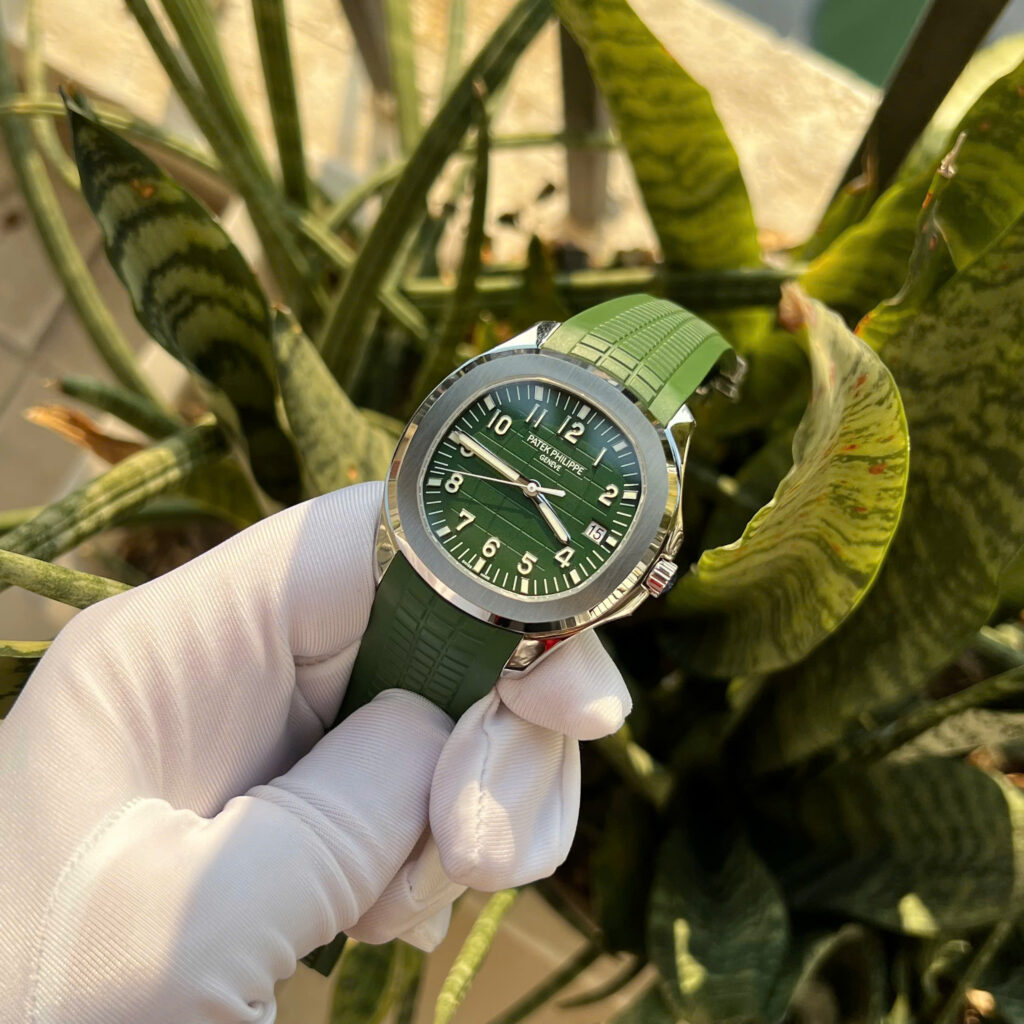 Đồng hồ Patek Philippe Aquanaut 5168 Replica 11 màu xanh lá cây xưởng 3K 42 (2)