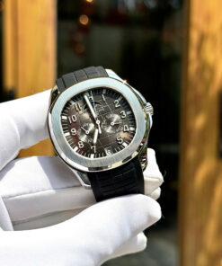 Đồng hồ Patek Philippe Aquanaut 5261 Rep 11 mặt xám dây cao su màu đen 40mm (6)