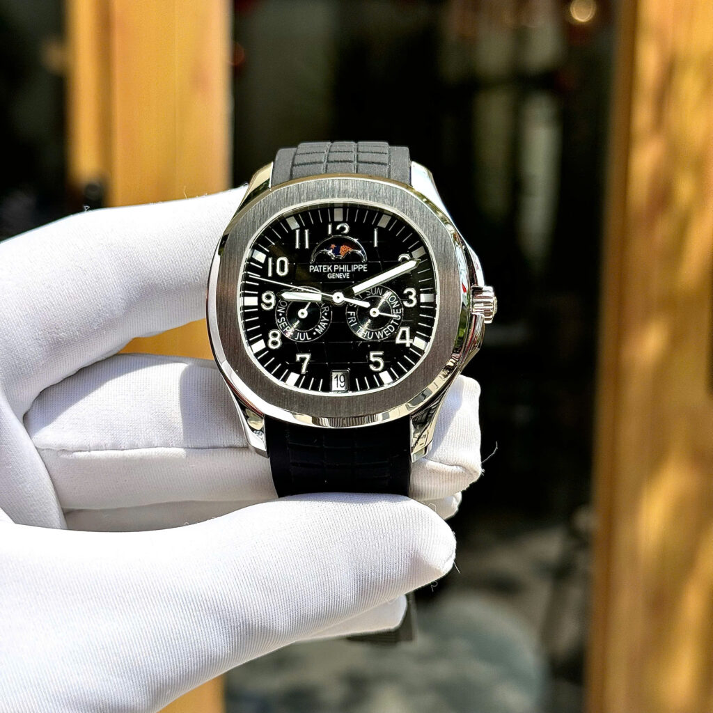Đồng hồ Patek Philippe Aquanaut 5261 Rep 11 nam máy cơ dây cao su màu đen 40mm (2)