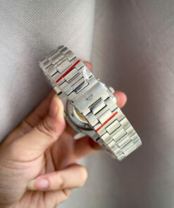 Đồng hồ Patek Philippe nam mặt tiffany đính đá baguette fake cao cấp 40mm