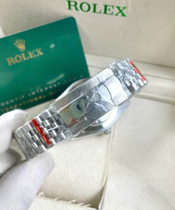 Đồng hồ Rolex Datejust ZF nam xanh blue cọc số la mã máy Miyota nhật Fake 11 40mm
