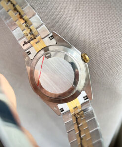 Đồng hồ Rolex Datejust nam demi mặt đỏ máy cơ nhật rẻ fake 11 38-41mm