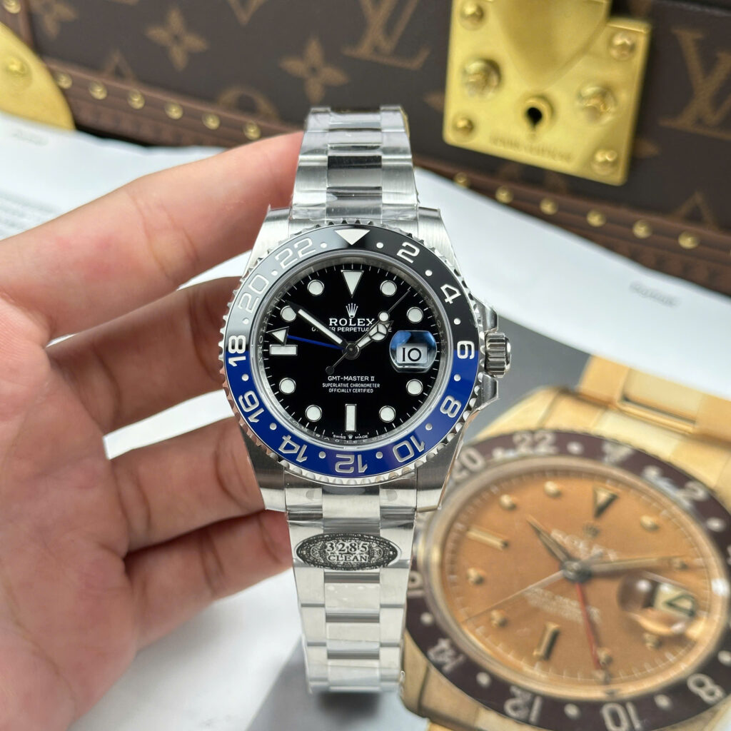 Đồng hồ Rolex Replica 11 GMT-Master II 126710BLNR Batman xưởng Clean 40mm (2)