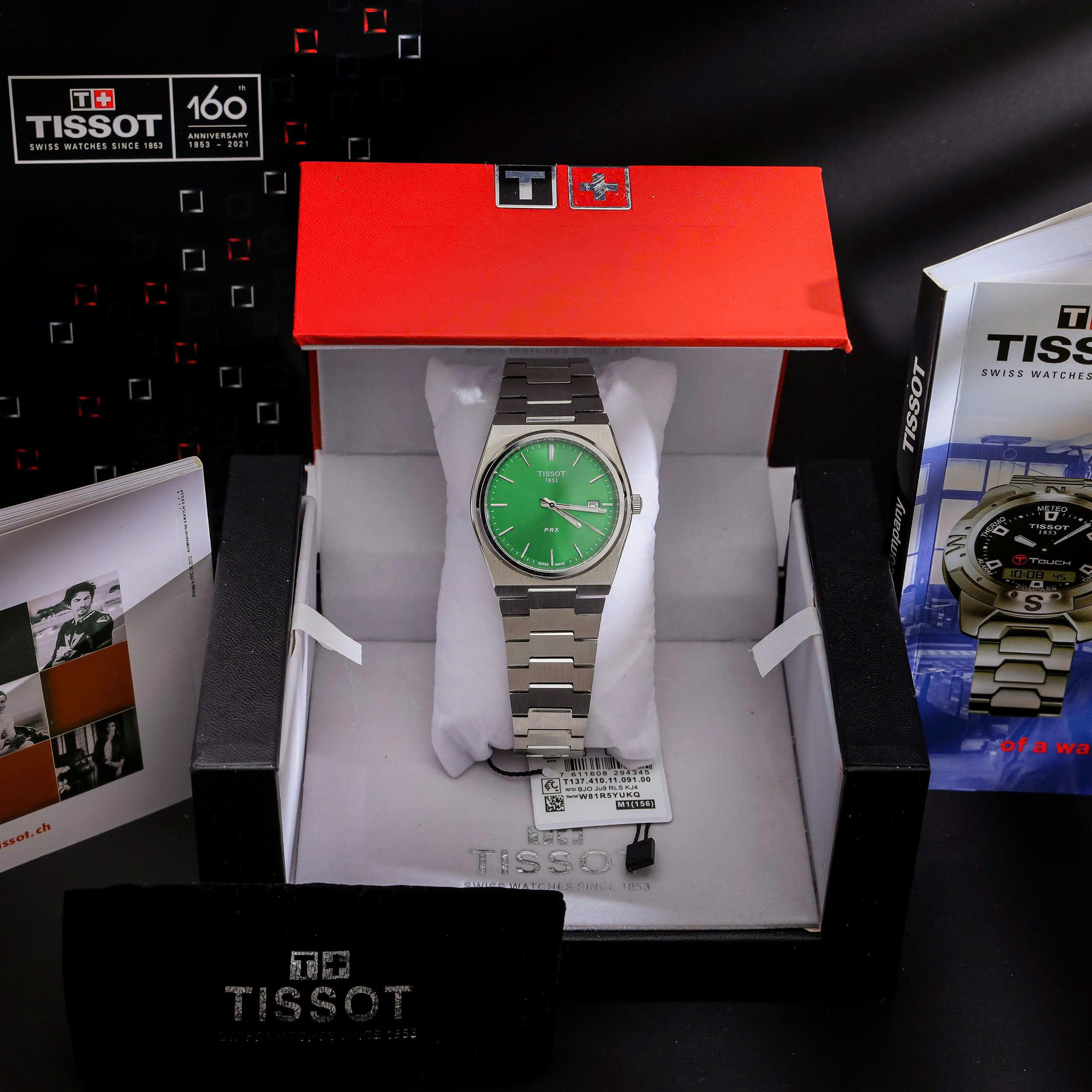 Đồng hồ Tissot PRX nam xanh green máy Pin nhật giá rẻ like auth 40mm (2) Đồng hồ Tissot PRX nam xanh green máy Pin nhật giá rẻ like auth 40mm