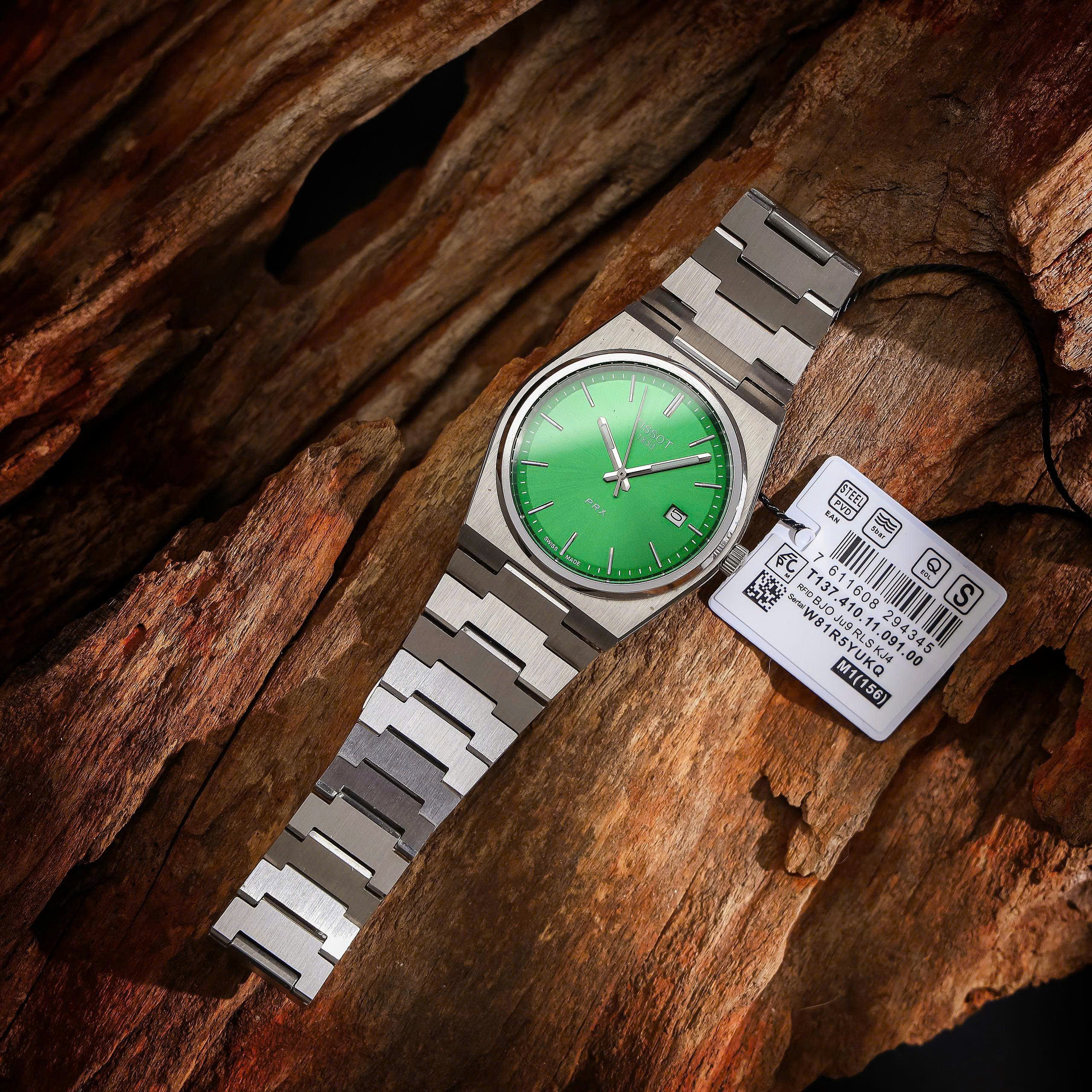 Đồng hồ Tissot PRX nam xanh green máy Pin nhật giá rẻ like auth 40mm (7) Đồng hồ Tissot PRX nam xanh green máy Pin nhật giá rẻ like auth 40mm