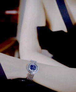 Đồng hồ Versace Eon Pour Femmes nữ dây kim loại mặt xanh blue like auth 34mm