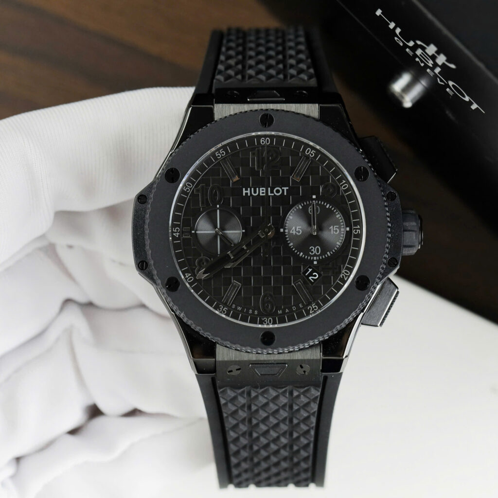 Đồng hồ Hublot Rep 11 Big Bang 20th Anniversary Chronograph vỏ gốm đen nhà máy BBA 43mm (2)