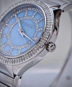 Đồng hồ Michael Kors Kerry nữ mặt xanh băng đính đá like auth 37mm