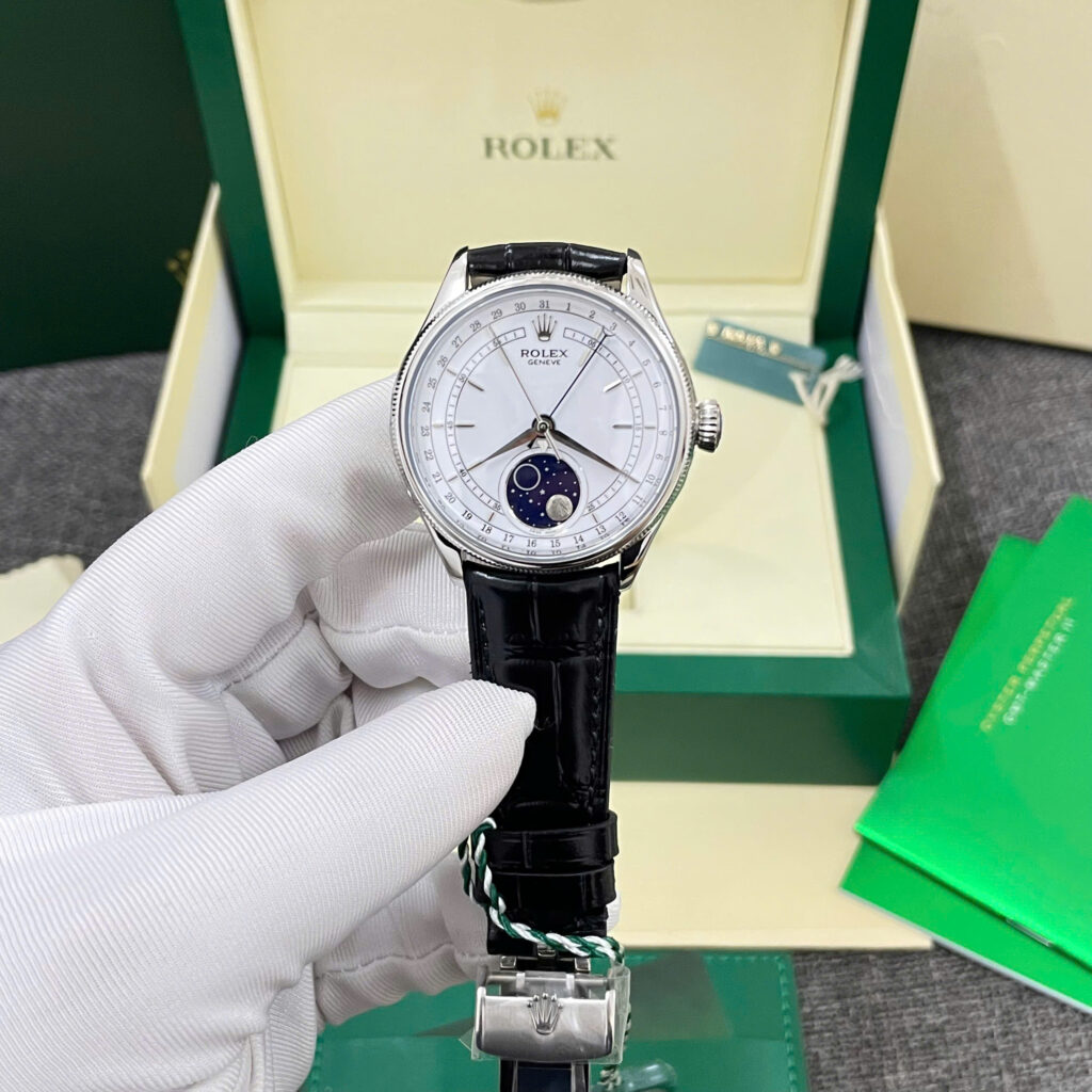 Đồng hồ Rolex Cellini Moonphase Replica11 cao cấp nhất máy Thuỵ Sỹ 39mm (4)